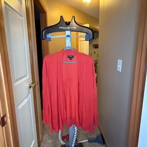 *Liz Claiborne Vibrant Coral Cardigan - 1X
